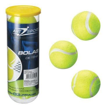 Imagem de Bola de Tênis ArtSport no Tubo com 3 Unidades