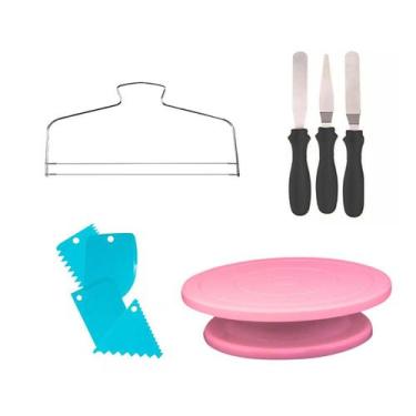 Imagem de Base Giratória Bailarina + Nivelador De Bolo + Espátulas - Udlandia