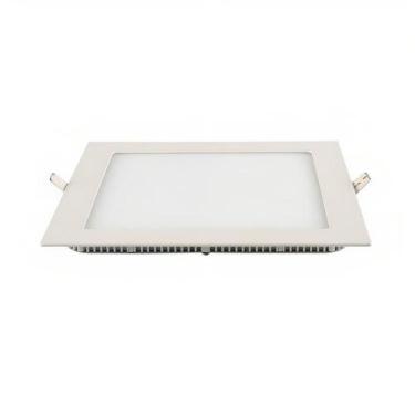 Imagem de Painel Luz Quadrado Led 18w 218mm Embutir Luminária Plafon Cor Branco 