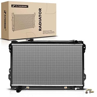 Imagem de A-Premium Conjunto de radiador de arrefecimento do motor com radiador de óleo de transmissão compatível com Mazda B2600 1989-1993 L4 2,6L, transmissão automática, substituição # G60715200A, G61315200A
