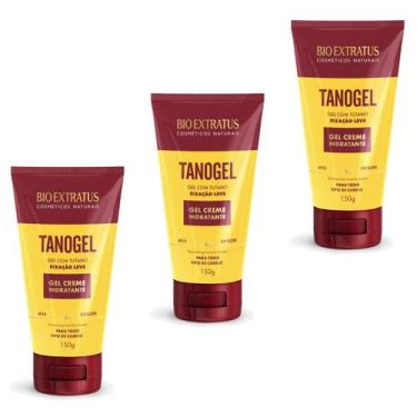 Imagem de Kit 3 Bio Extratus Gel Tanogel Para Cabelos 150g Oficial - Bio extraus