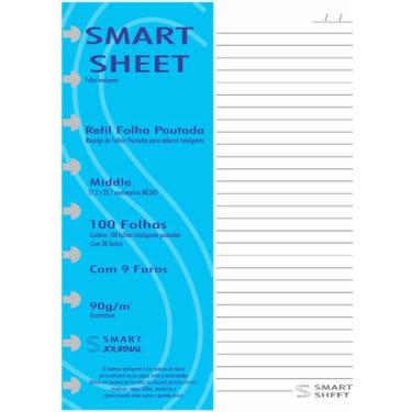 Imagem de Refil Caderno Inteligente 90g 100 Folhas Pautado Medio M - Best