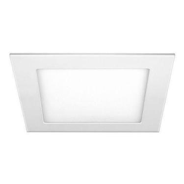 Imagem de Downlight 12w embutir quadrado 6500k elgin, Branco Frio