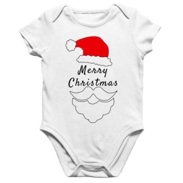 Imagem de Body Bebê Algodão Merry Christmas - Foca na Moda, Branco, M