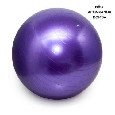 Imagem de Bola Pilates Yoga Abdominal Ginastica Fitness 55 cm S/ Bomba ROXO - 36