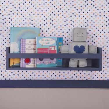 Imagem de Prateleira quadrada para livros em Mdf - Várias Cores - Era uma vez ba