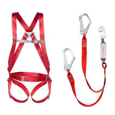 Imagem de Cinturão Paraquedista CP 1101 1 Ponto de Conexão + Talabarte Duplo em 