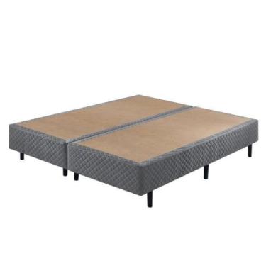 Imagem de Sommier King Size Chumbo Eco 193x203x40cm - Cinza - Ecoflex, Cinza