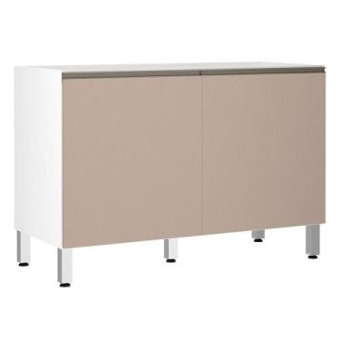 Imagem de Balcão De Pia Sem Tamp 120cm Branco Com Connect - LUCIANE