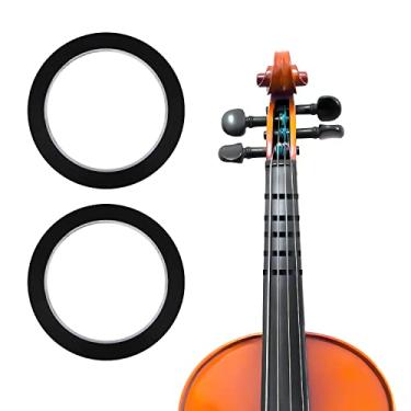 Imagem de 2 rolos de fita de violino, 66 m, 66 m, fita para violoncelo, instrumento de dedilhado, fita de violino para iniciantes, instrumentos orquestrais (preto)