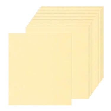 Imagem de Rebower 50 folhas de papel pergaminho envelhecido 200 g/m², folha de papel vintage, [para certificado, convite, envelope] - 21 x 28 cm/cinza amarelo
