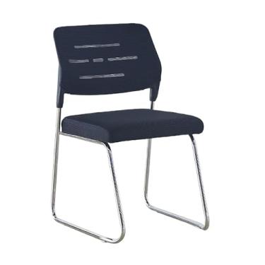 Imagem de Conjunto de 3 cadeiras de escritório ergonômicas modernas - confortável e elegante para reuniões profissionais (preto)