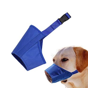 Imagem de Parts Express Focinheira para Cachorro, Focinheira Macia Anti-Latido, Focinheira Ajustável, Respirável E À Prova D'Água para Cães Pequenos, Médios E Grandes, Azul (L)