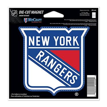 Imagem de New York Rangers Oficial NHL 11,43 cm x 15,24 cm Imã de carro da Wincraft