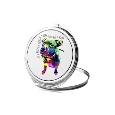 Imagem de DogsMakeMeHappy Em um mundo perfeito, cada cão tem um espelho compacto para casa, espelho fotográfico, espelho de maquiagem de viagem pequeno espelho portátil, espelho de bolso portátil, ideia de