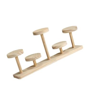 Imagem de Wswqop Prateleira de exposição de madeira, organizador de mesa, novidade moderna, versátil, suporte de exposição de bonecos de ação para perfumes e bonecas, Style C