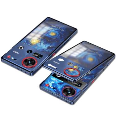 Imagem de QUIETIP Capa para Nubia Z70 Ultra e Z70S Ultra com protetor de tela, moldura de metal + capa traseira de superfície fosca de PC com proteção à prova de choque para câmera, azul