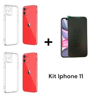 Imagem de 2UN Capa Anti Impacto Capinha Transparente Para Iphone 11 + 1UN Pelícu