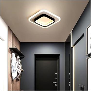 Imagem de Luminária de Teto Lustre Paflon LED Xangai 24cm Preto Com Controle e Dimmer 110~220v