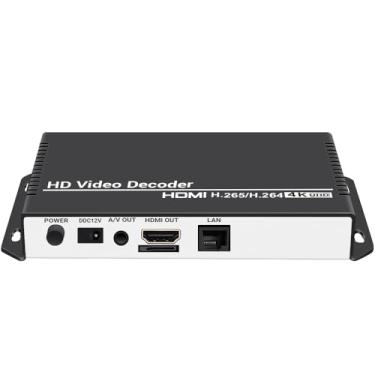 Imagem de URayCoder H.265 H.264 Hd Video Audio Decoder Decodificador de Câmera Ip Http Rtsp M3U8 Rtmp Udp Unitcast para Hdmi Av Rca Decodificador para Exibição de Publicidade, Decodificador de Vídeo de Decodifi