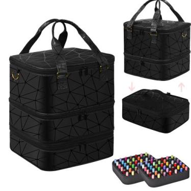 Imagem de Estojo Organizador de Esmaltes FCQQYWZ - Capacidade para +84 Garrafas