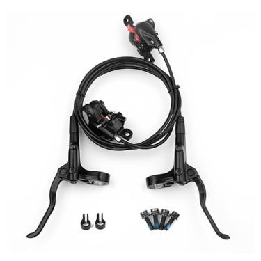 Imagem de Freios hidráulicos MT200 dianteiro esquerdo 800 mm traseiro direito 1550 mm freios de mountain bike compatíveis com freios de bicicleta hidráulicos Shimano conjunto de freio a disco de 2 pistões