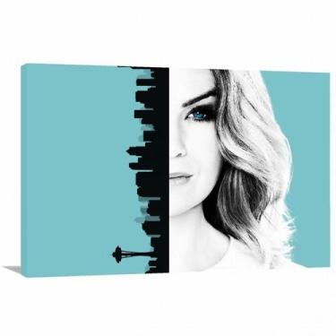Imagem de Quadro decorativo Greys Anatomy Seattle - Tela em Tecido - Wall Frame