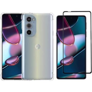 Imagem de Kit Capa Capinha Para Motorola Moto Edge 30 Pro Tela de 6.7 Case Air A