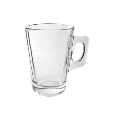 Imagem de Xícara de vidro com alça transparente 165ml - Kaveh