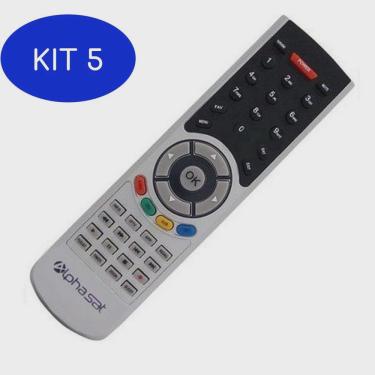 Imagem de Kit 5 Controle Remoto Do Receptor Alphasat Go Plus Dc Tx