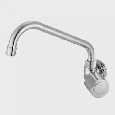 Imagem de Torneira de Parede para Cozinha Bica Móvel 1185 Domus C40 Meber Metais Cromado