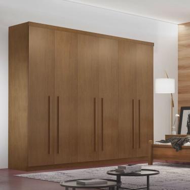 Imagem de Guarda-Roupa Roupeiro Mdf 6 Portas 4 Gavetas Divino