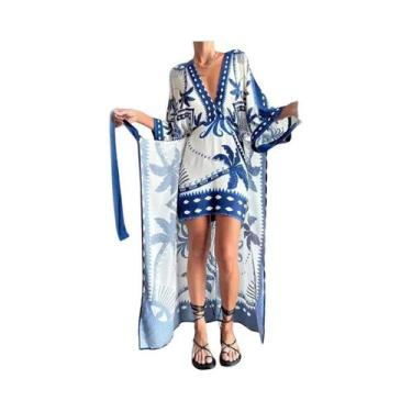 Imagem de Feminino S-XL Solto Casual Verão Primavera Ins 5 Manga Vestido Estilo 