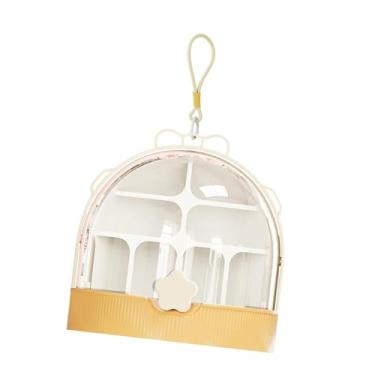 Imagem de Ｂｅｓｇａ Silkworm Boxing Box Habitat Terrarium com criador de manuseio fácil de ver para molhos de seda Tartarugas gaiola Recipiente de alimentação de répteis, Amarelo