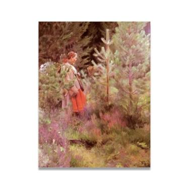 Imagem de LKXGRRSFG Impressões em tela Walk Anders Zorn - Arte de obra-prima sueca, decoração de parede serenidade de verão e coleção de galeria de casa 80 x 104 cm