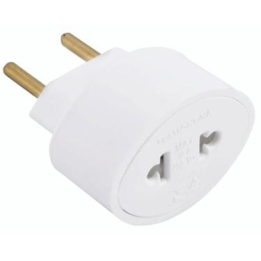 Imagem de Adaptador de Tomada Tramontina 2P 10A 250V  Conversor Padrão Antigo pa