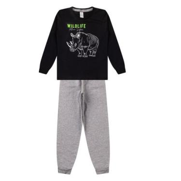 Imagem de Conjunto Infantil Menino Meia Estação Manga Longa Algodão - Aymee, Col