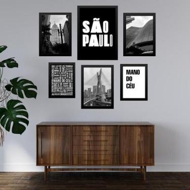 Imagem de Composição 6 Quadros Cidade De São Paulo - Quadros On-Line