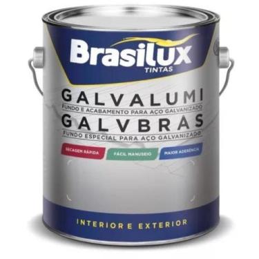 Imagem de Tinta para Ferro Galvanizado e Aluminio Cor: Preto 3,6 L - BRASILUX