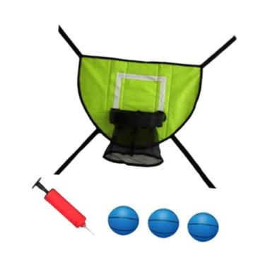 Imagem de Vaveren Acessório para cesta de basquete e trampolim, jogo de basquete macio para crianças, a maioria dos trampolins infantis, Basquete Azul