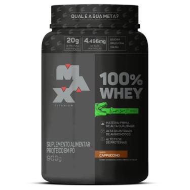 Imagem de 100% Whey - Ramon Dino - Cappucino - 900g - Max Titanium