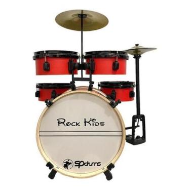 Imagem de Bateria Musical Infantil Rmv Rock Kids - Vermelho