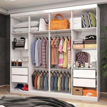 Imagem de Closet Casal Rubi 4 Gavetas Carioca Móveis, Branco