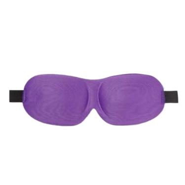 Imagem de Mascara de Dormir，MáScaras Oculares para Dormir Masculinas e Femininas, MáScaras Oculares de AlgodãO, ProteçãO Ocular(Roxo + PROTETOR AURICULAR,1 UNI)