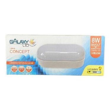 Imagem de Luminária 8w Led Tartaruga Arandela Sobrepor Bivolt 6500k - Galaxy