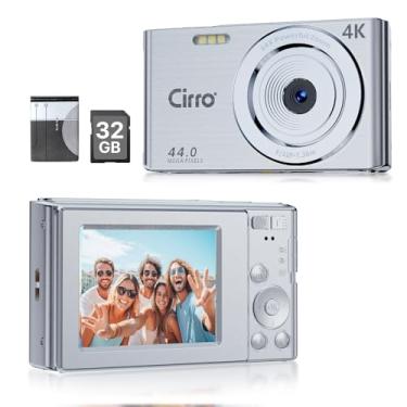 Imagem de CIRRO Câmera Digital 4K Para Vlogs, 44Mp Uhd, Zoom De 16X Com Cartão 32 Gb, Portátil E Compacta Tiktok, Youtube, Estudantes Iniciantes