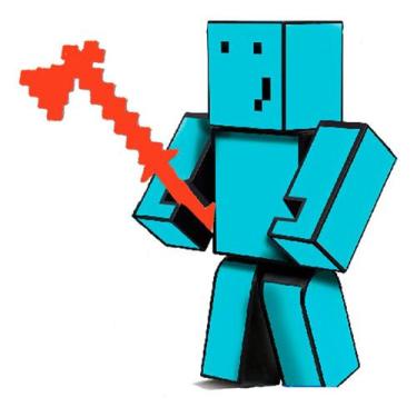 Imagem de Boneco problems articulado 15cm + 4 ferramentas minecraft - Algazarra