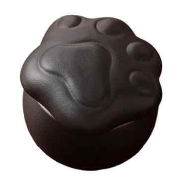 Imagem de YWJLQH Recipiente de cerâmica para cozinha, recipiente para alimentos, açucareiro de mesa, para chá para biscoitos, nozes, açúcar, condimento de cozinha, Preto