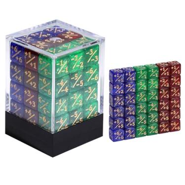 Imagem de FIGURESLAB 36PCS 12mm MTG Life Counters Dice Set with Box, Small MTG Tokens Loyalty 6 Sided Dice for Magic The gatering Accessories, Compatible with TCG CCG Magic Card Gaming Accessories