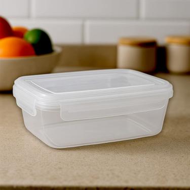 Imagem de Potes Hermético 600ml Para Alimentos Para Arroz Ração Grãos Mantimentos Empilhável